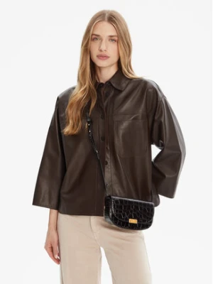 Tommy Hilfiger Torebka Party Le Mini Crossover Croc AW0AW18203 Brązowy