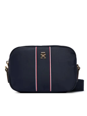 Tommy Hilfiger Torebka Popette Camera Bag Corp AW0AW17710 Granatowy
