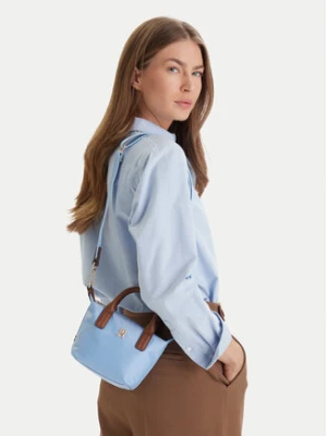 Tommy Hilfiger Torebka Popette Micro Tote AW0AW18368 Błękitny