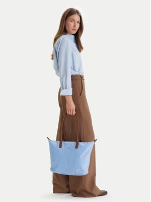 Tommy Hilfiger Torebka Popette Tote AW0AW17711 Błękitny