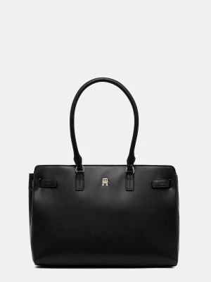 Tommy Hilfiger torebka shopper damska z imitacji skóry czarny