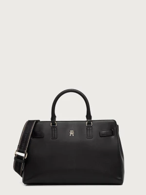 Tommy Hilfiger torebka shopper damska z imitacji skóry czarny