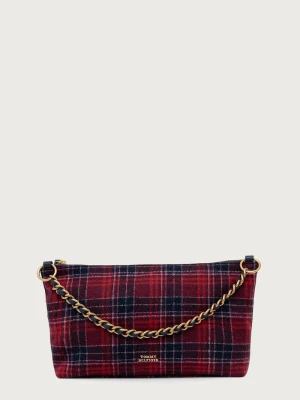 Tommy Hilfiger torebka shopper damska z wełną granatowy