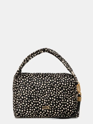 Tommy Hilfiger torebka skórzana kolor czarny AW0AW18230