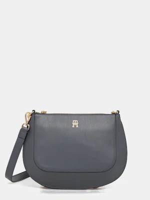 Tommy Hilfiger torebka skórzana kolor szary AW0AW18143