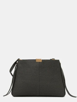 Tommy Hilfiger torebka skórzana kolor zielony AW0AW17661