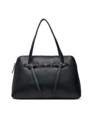 Tommy Hilfiger Torebka Th Buckle Tote AW0AW19032 Czarny