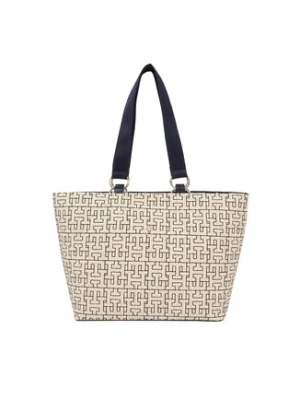 Tommy Hilfiger Torebka Th City Mono Tote Mono AW0AW16406 Écru