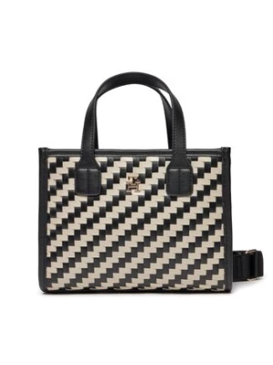 Tommy Hilfiger Torebka Th City Small Tote Woven AW0AW16086 Czarny
