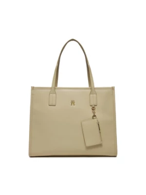 Tommy Hilfiger Torebka Th City Tote AW0AW15690 Beżowy