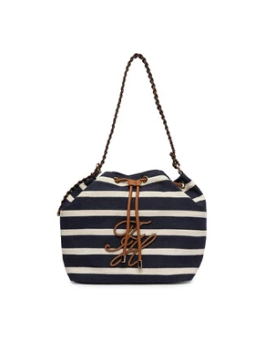 Tommy Hilfiger Torebka Th Elev Summer Bucket Stripe AW0AW18401 Granatowy