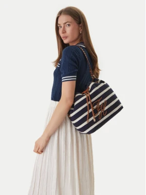 Tommy Hilfiger Torebka Th Elev Summer Bucket Stripe AW0AW18401 Granatowy