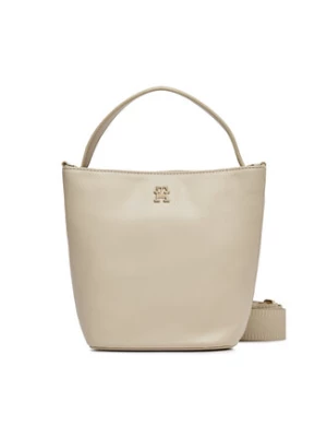 Tommy Hilfiger Torebka Th Essential Sc Bucket AW0AW15706 Écru