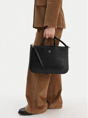 Tommy Hilfiger Torebka Th Glam Satchel AW0AW18145 Czarny