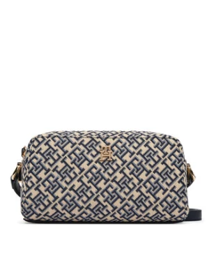 Tommy Hilfiger Torebka Th Grace Camera Bag Jacquard AW0AW18864 Granatowy