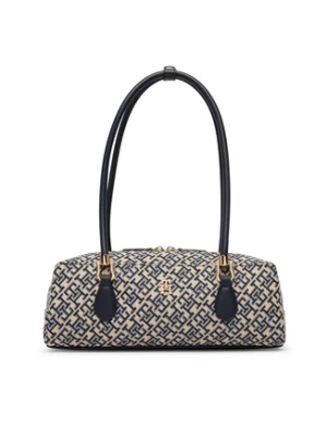 Tommy Hilfiger Torebka Th Grace Shoulder Bag Jacquard AW0AW18752 Niebieski