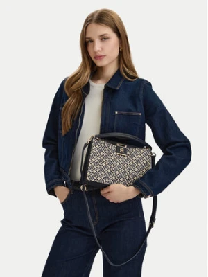Tommy Hilfiger Torebka Th Her Med Satchel Jacqu AW0AW18639 Granatowy
