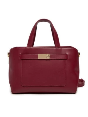 Tommy Hilfiger Torebka Th Heritage Mini Satchel AW0AW17374 Bordowy