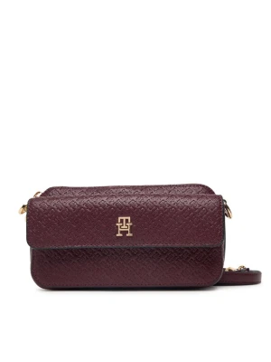 Tommy Hilfiger Torebka Th Icon Camera Bag Mono AW0AW18922 Bordowy