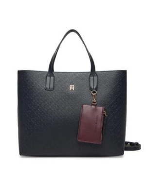 Tommy Hilfiger Torebka Th Icon Satchel Mono AW0AW18123 Granatowy