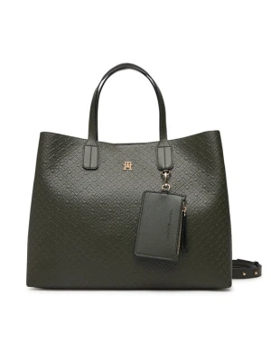 Tommy Hilfiger Torebka Th Icon Satchel Mono AW0AW18923 Khaki