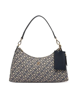 Tommy Hilfiger Torebka Th Icon Shoulder Bag Jacquard AW0AW18907 Granatowy