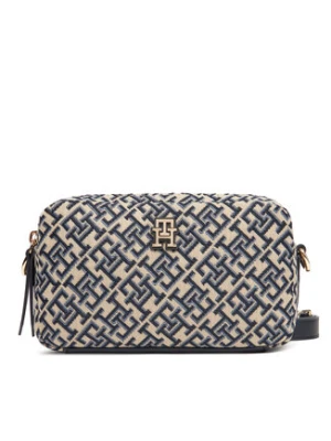 Tommy Hilfiger Torebka Th Jacquard Camera Bag AW0AW17443 Granatowy