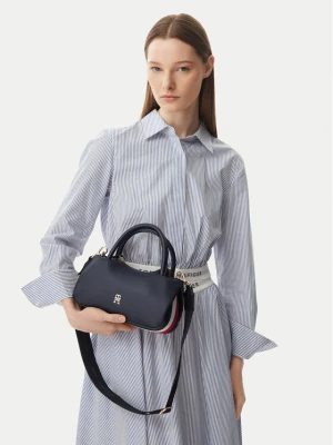Tommy Hilfiger Torebka Th Logotape Mini Satchel AW0AW18743 Granatowy