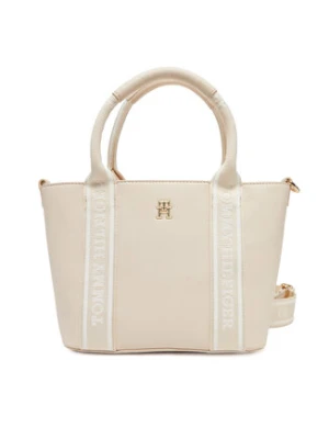 Tommy Hilfiger Torebka Th Logotape Mini Tote AW0AW17201 Écru