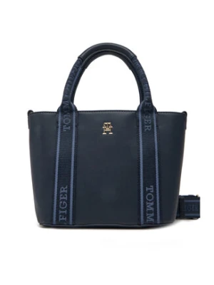 Tommy Hilfiger Torebka Th Logotape Mini Tote AW0AW17201 Granatowy