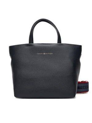 Tommy Hilfiger Torebka Th Logotape Mini Tote AW0AW17694 Granatowy