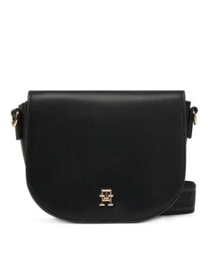 Tommy Hilfiger Torebka Th Logotape Saddle Bag AW0AW17184 Czarny
