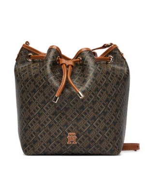 Tommy Hilfiger Torebka Th Monoplay Bucket Le AW0AW18847 Czarny