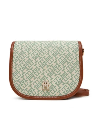 Tommy Hilfiger Torebka Th Monoplay Leather Saddle Bag AW0AW17414 Zielony