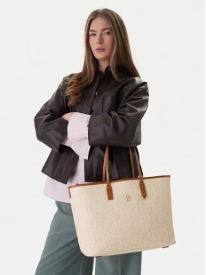 Tommy Hilfiger Torebka Th Monoplay Tote Le AW0AW17416 Beżowy