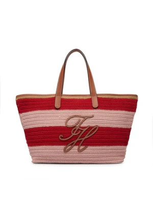 Tommy Hilfiger Torebka Th Nautical Tote Crochet Str AW0AW18816 Kolorowy