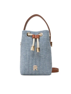 Tommy Hilfiger Torebka Th Premium Beach Le Bucket AW0AW17215 Niebieski