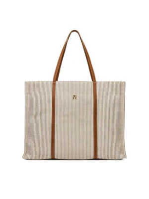 Zdjęcie produktu Tommy Hilfiger Torebka Th Premium Beach Le Tote AW0AW17418 Beżowy