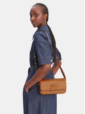 Tommy Hilfiger Torebka Th Script Flap Crossover AW0AW18399 Brązowy