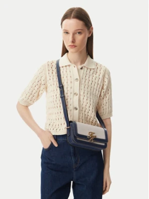 Tommy Hilfiger Torebka Th Script Flap Crossover Canvas AW0AW18737 Kremowy