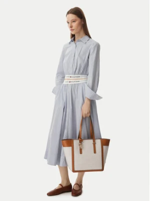 Tommy Hilfiger Torebka Th Script Tote Canvas AW0AW18829 Kremowy