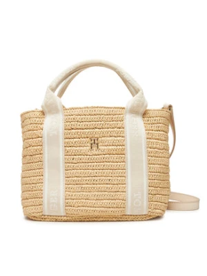 Tommy Hilfiger Torebka Th Spring Logo Mini Tote AW0AW17199 Beżowy