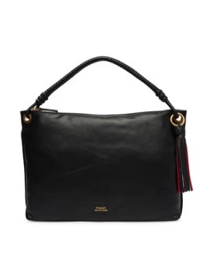 Tommy Hilfiger Torebka Th Statement Leather Bag AW0AW18621 Czarny