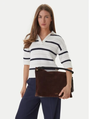 Tommy Hilfiger Torebka Th Statement Leather Bag Suede AW0AW18402 Brązowy