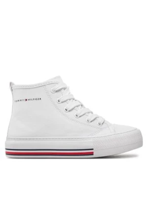 Tommy Hilfiger Trampki High Top Lace-Up Sneaker T3A9-33188-1687 M Biały