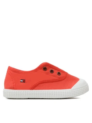 Tommy Hilfiger Trampki Low Cut Easy-On Sneaker T1X9-32824-0890 S Koralowy