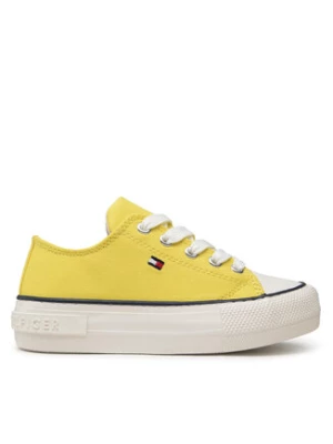 Tommy Hilfiger Trampki Low Cut Lace-Up Sneaker T3A4-32118-0890 M Żółty
