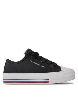 Tommy Hilfiger Trampki Low Cut Lace-Up Sneaker T3A9-33185-1687 M Czarny