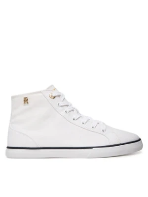 Tommy Hilfiger Trampki Th Chic Low Profile Mid Cut FW0FW09356 Biały