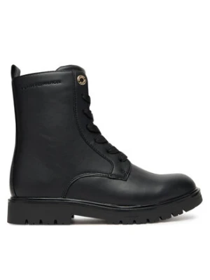 Tommy Hilfiger Trapery Lace-Up Bootie T3A5-34012-1355 D Czarny